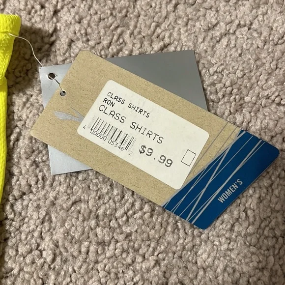 Brooks Neon Yellow Cropped Tank Top - Size Medium - Picture 4 of 4